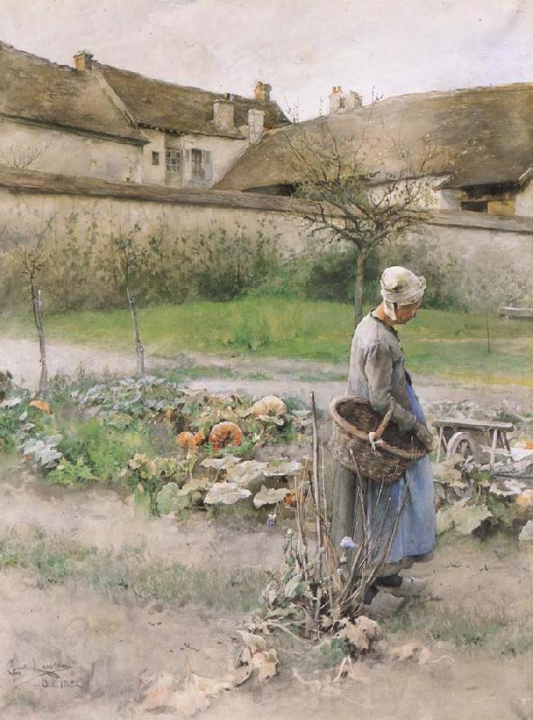 Carl Larsson October France oil painting art